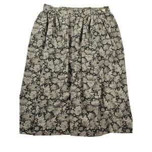 Rena rowan vintage cottagecore coquette 12 PETITE 12P grandma skirt w/ pockets +